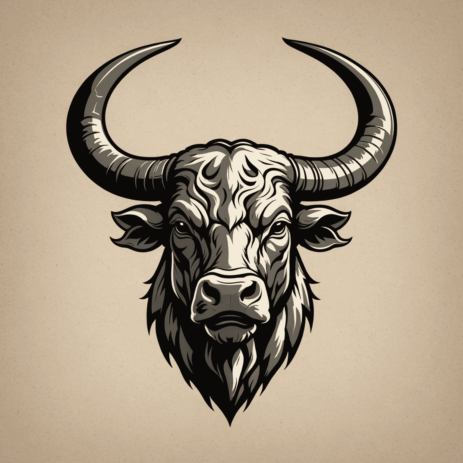 Bullsader logo featuring a stylized bull head with strong horns, symbolizing farm strength and quality