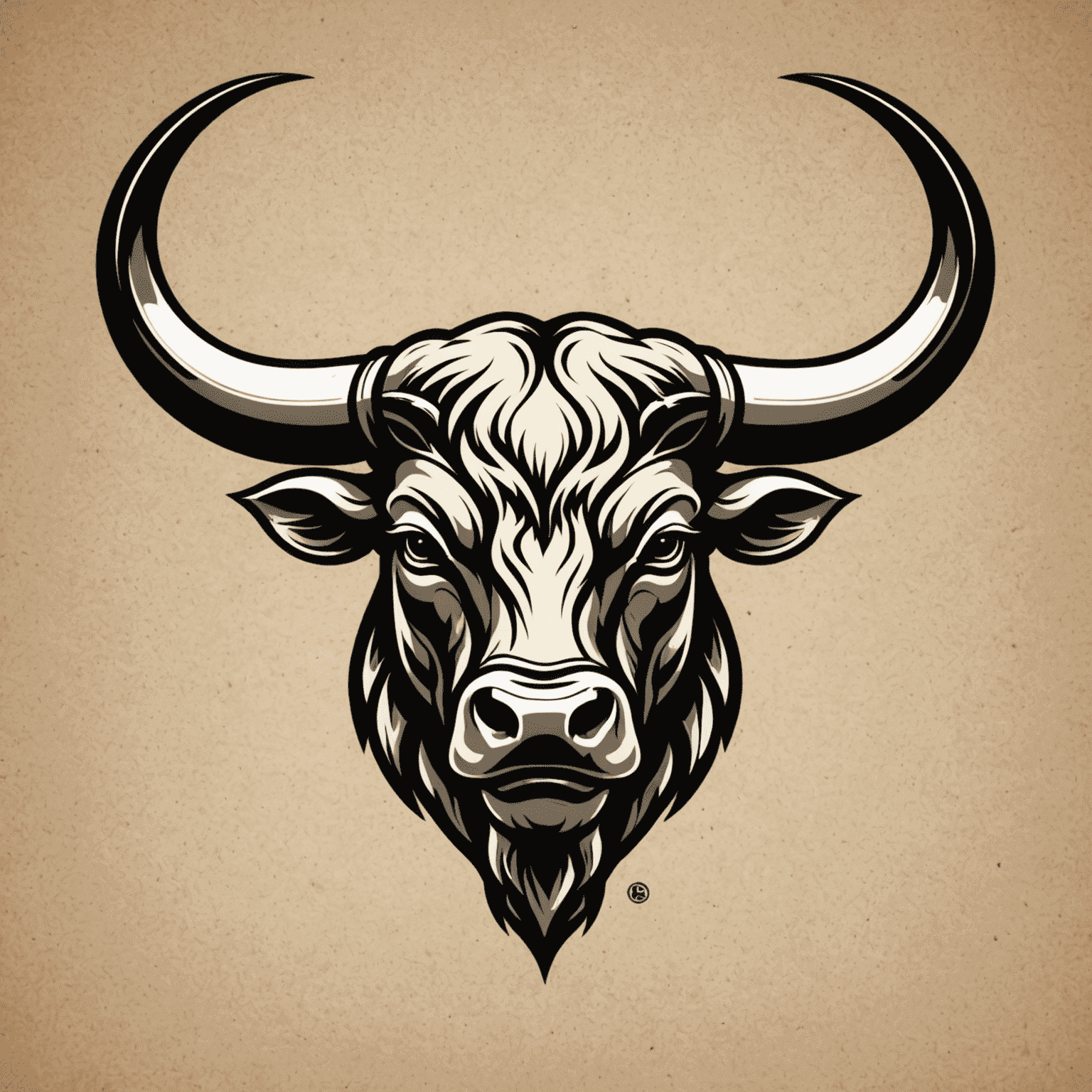 Bullsader logo featuring a stylized bull head with strong horns, symbolizing farm strength and quality