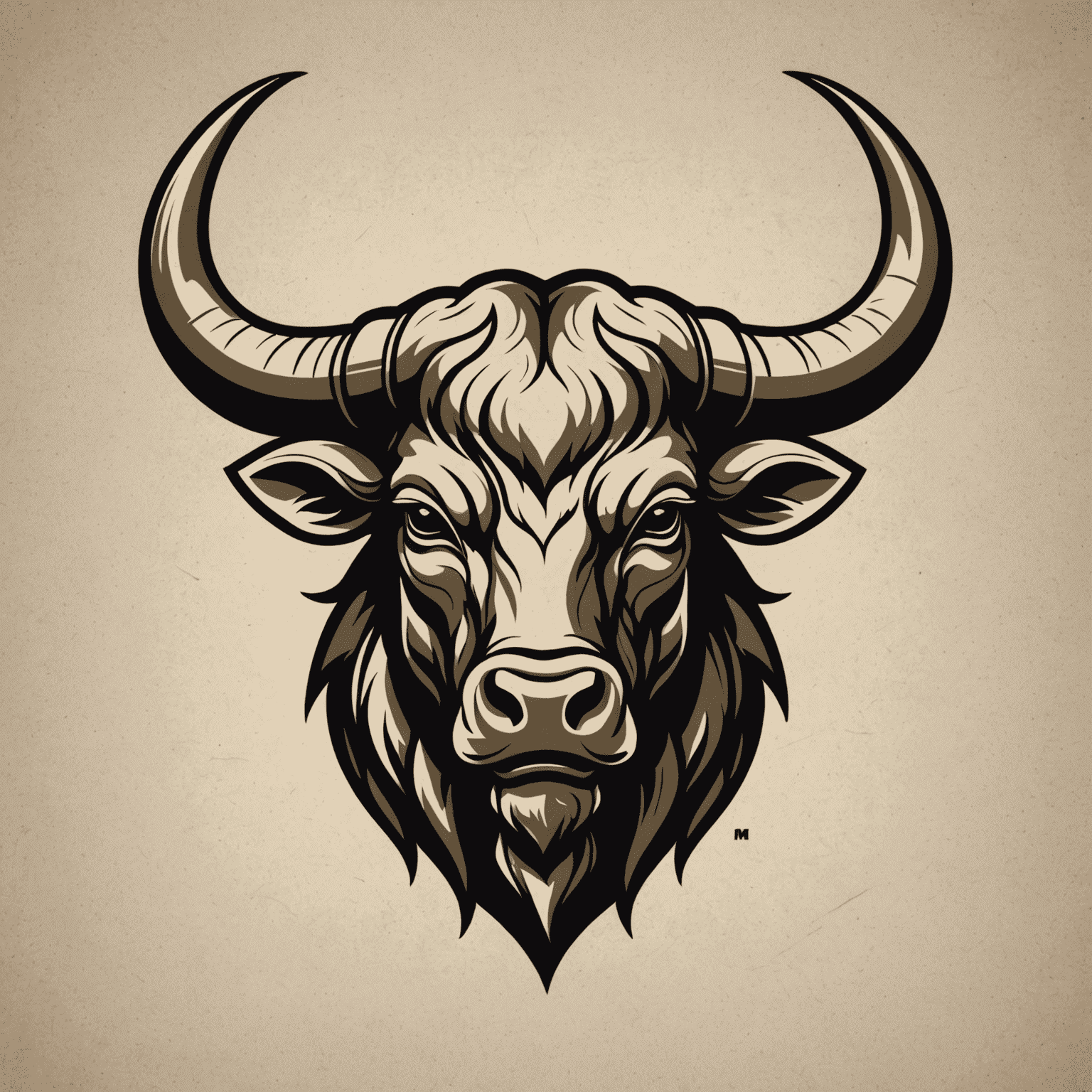 Bullsader logo featuring a stylized bull head with strong horns, symbolizing farm strength and quality