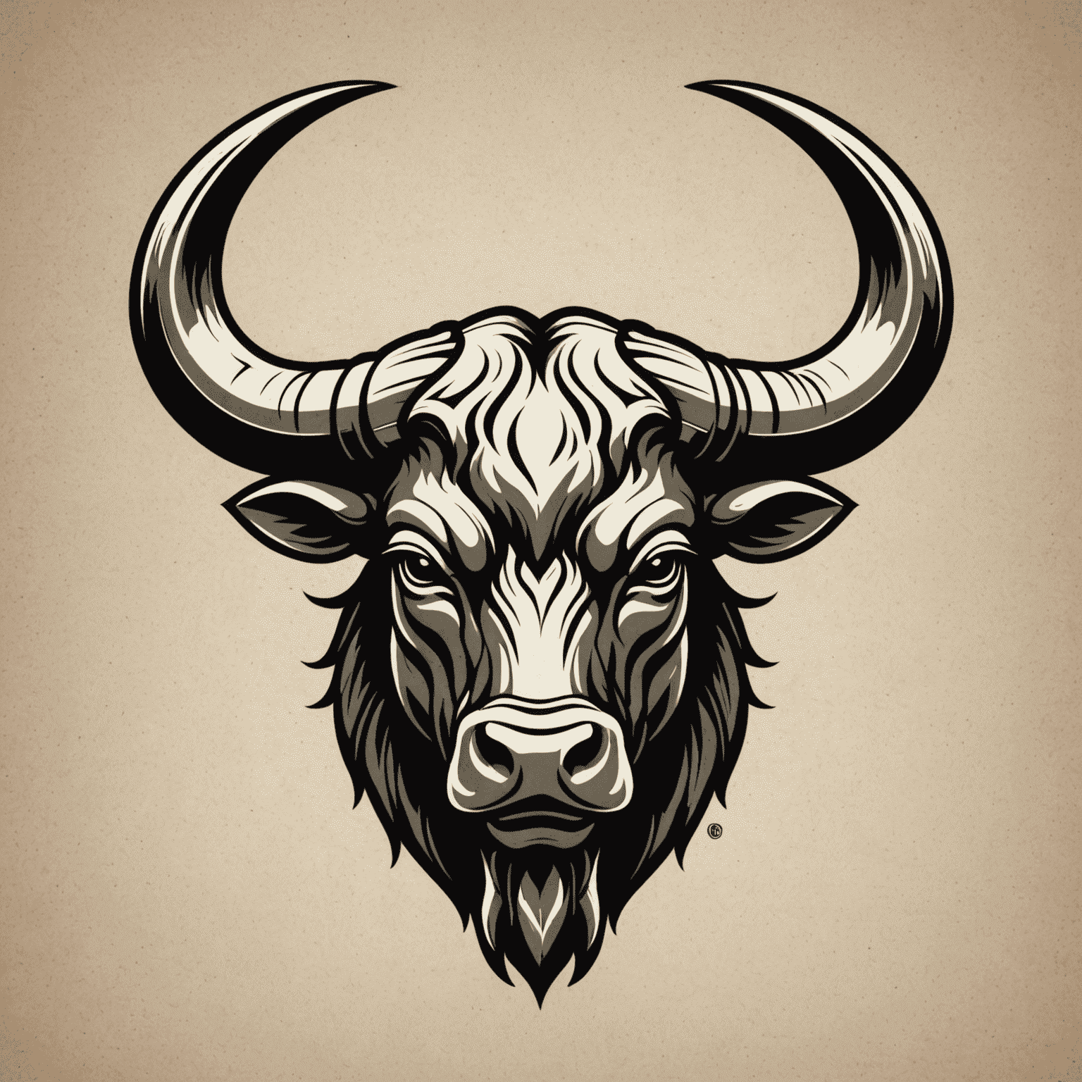 Bullsader logo featuring a stylized bull head with strong horns, symbolizing farm strength and quality