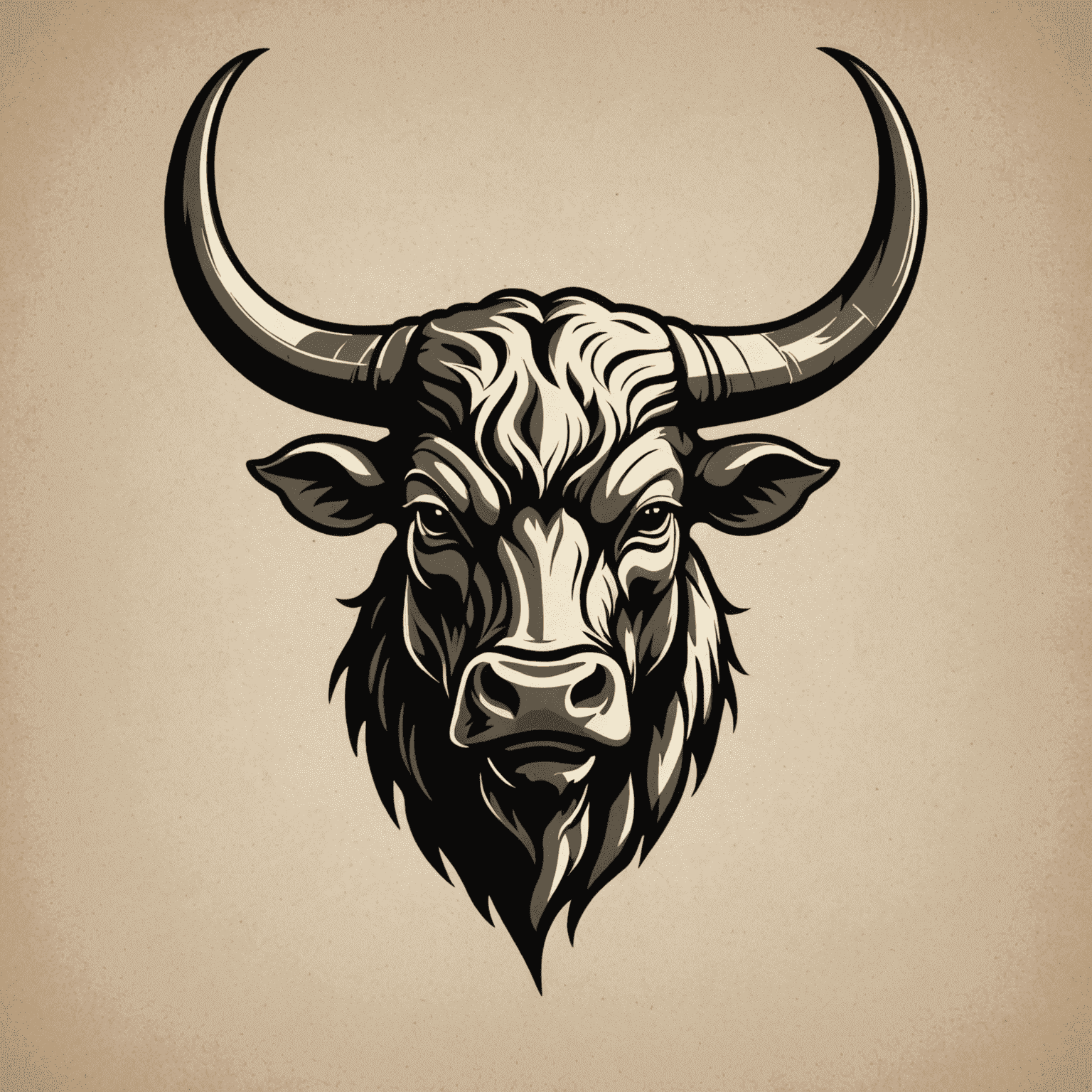 Bullsader logo featuring a stylized bull head with strong horns, symbolizing farm strength and quality